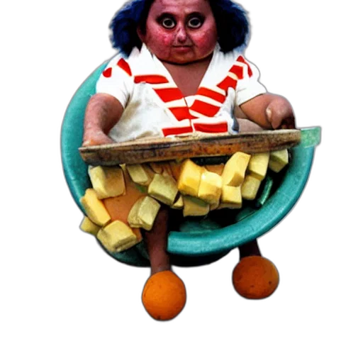 food, creature, face, robot transparent PNG cut-out