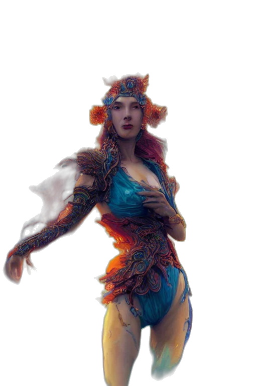 dress, dragon, fantasy art, concept art transparent PNG cut-out