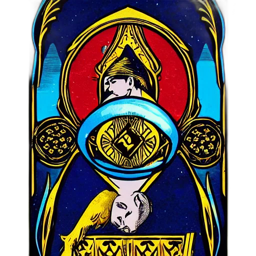 bottle, fantasy art, concept art, tarot transparent PNG cut-out
