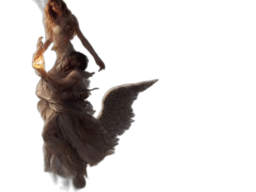 dress, hair, dragon, creature transparent PNG cut-out