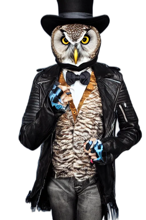 jacket, animal, mask, staff transparent PNG cut-out