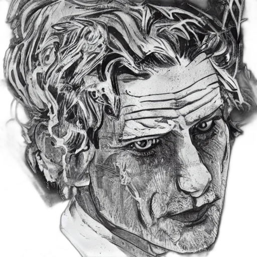 face, mask, crown, staff transparent PNG cut-out