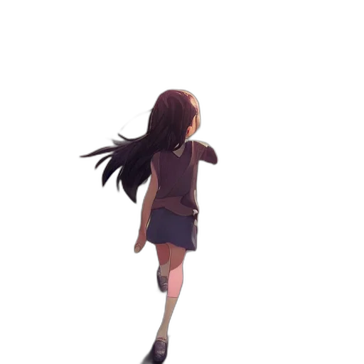 dress, hair, creature, robot transparent PNG cut-out