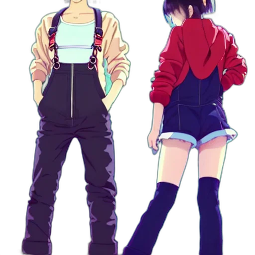 jacket, anime, concept art, cartoon transparent PNG cut-out