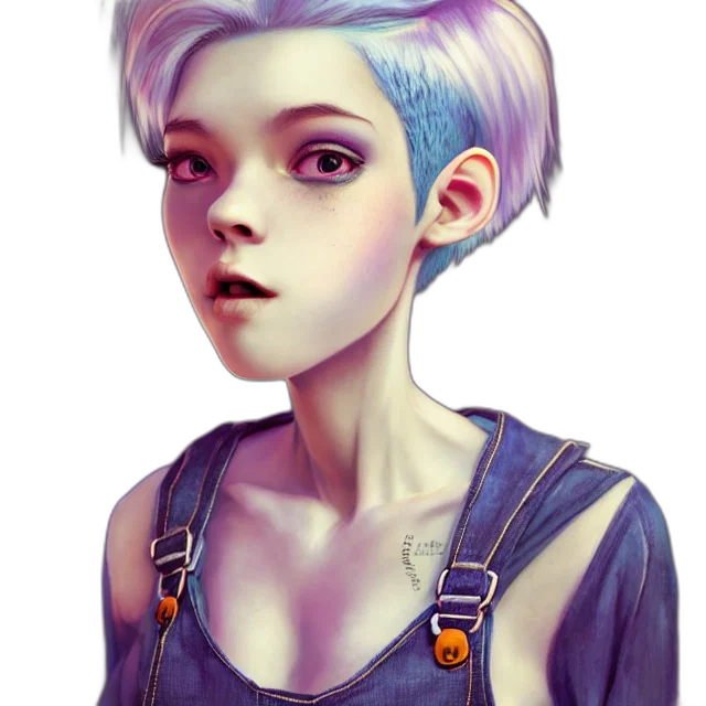 face, robot, creature, fantasy art transparent PNG cut-out