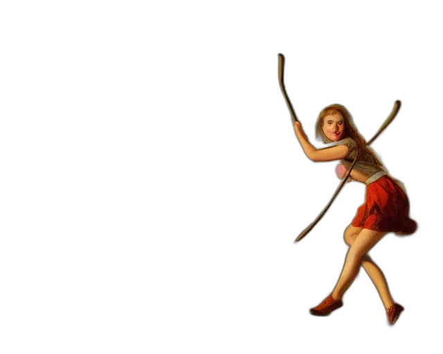 staff, sword, weapon, 3d render transparent PNG cut-out