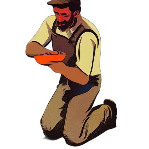 staff, food, jacket, weapon transparent PNG cut-out