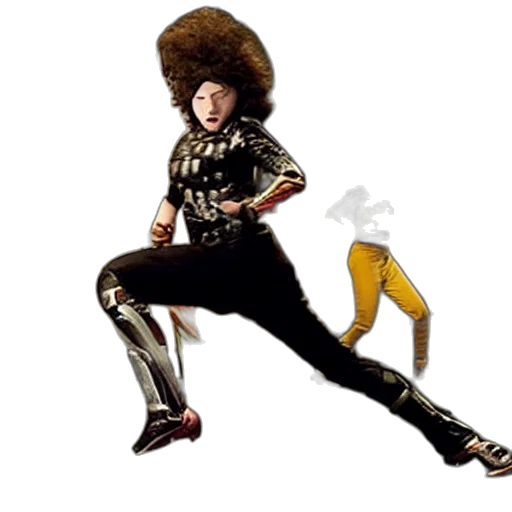 hair, shoes, staff, hat transparent PNG cut-out