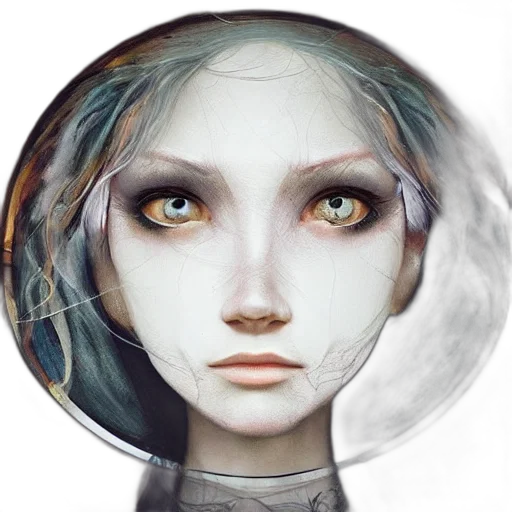 face, mask, robot, creature transparent PNG cut-out