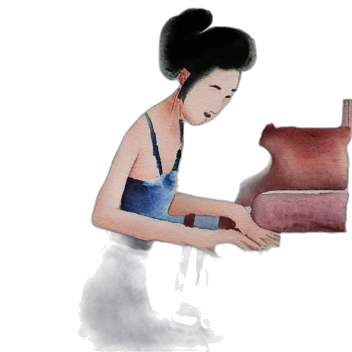 dress, concept art, watercolor, photorealistic transparent PNG cut-out
