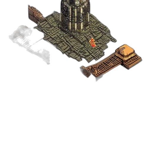 building, crown, weapon, dragon transparent PNG cut-out