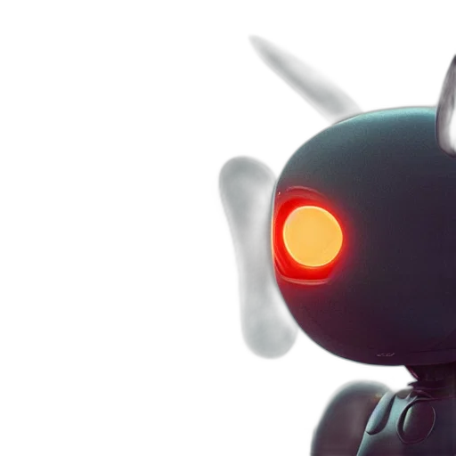 robot, creature, 3d render, concept art transparent PNG cut-out