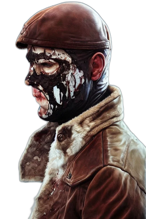 mask, face, jacket, hat transparent PNG cut-out