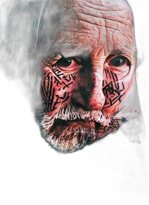 mask, face, creature, photorealistic transparent PNG cut-out