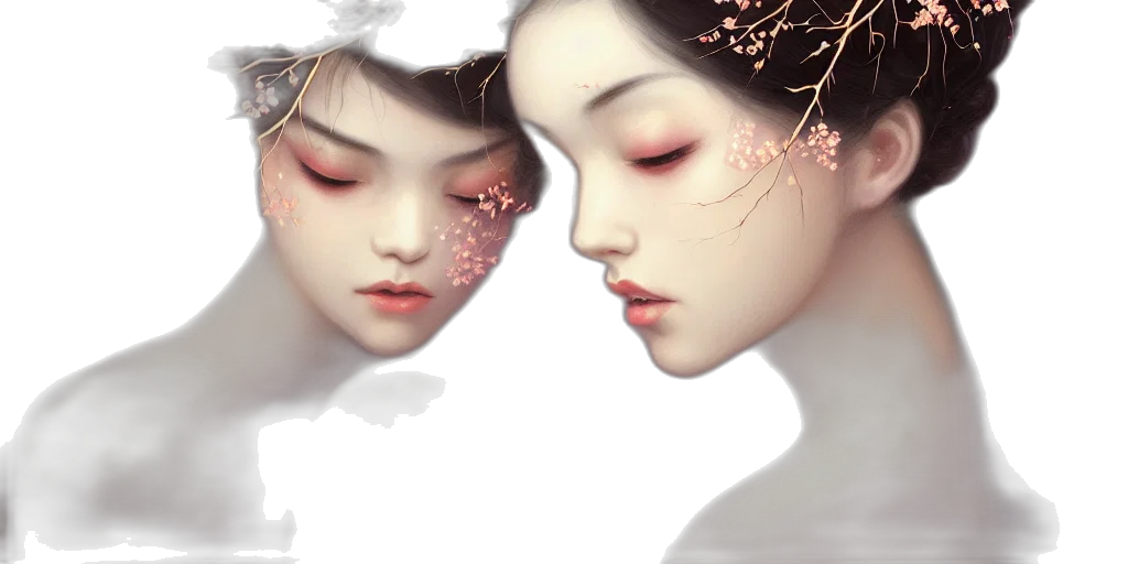 mask, fantasy art, photorealistic, oil painting transparent PNG cut-out
