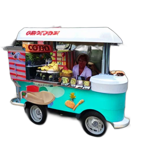 food, car, robot, 3d render transparent PNG cut-out