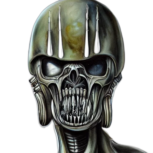mask, face, robot, concept art transparent PNG cut-out