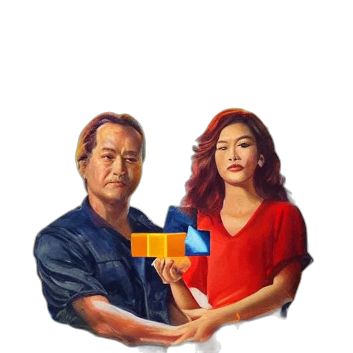 umbrella, pixel art, oil painting, photorealistic transparent PNG cut-out