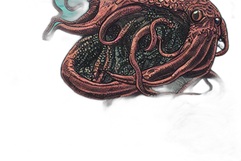 creature, dragon, mask, crown transparent PNG cut-out