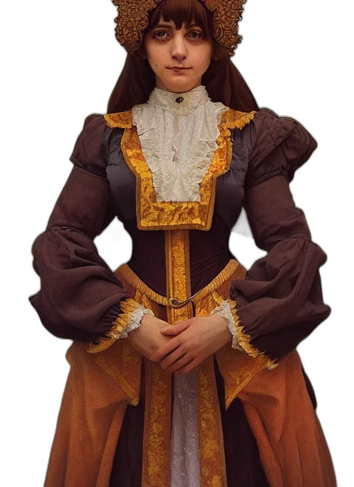 dress, jacket, staff, face transparent PNG cut-out