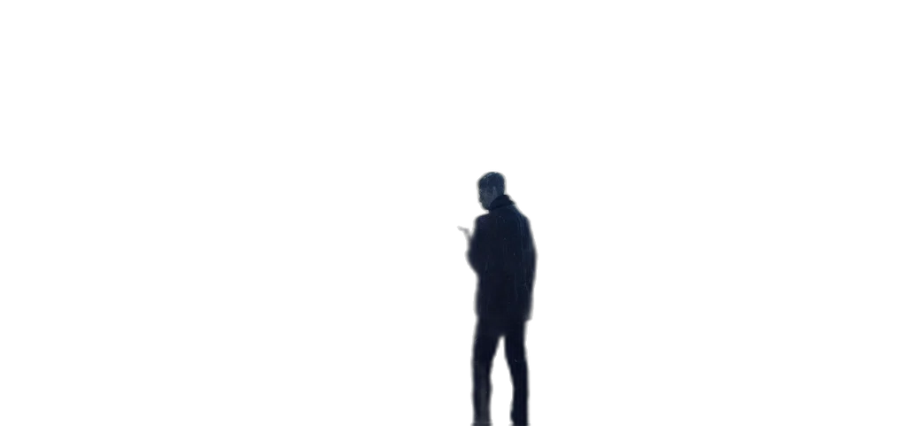 jacket, staff, umbrella, mask transparent PNG cut-out