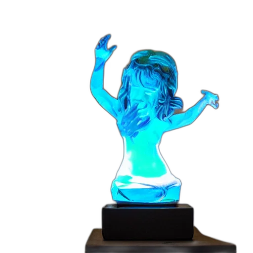 3d render, vaporwave, concept art, photorealistic transparent PNG cut-out