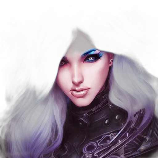 face, fantasy art, concept art, photorealistic transparent PNG cut-out
