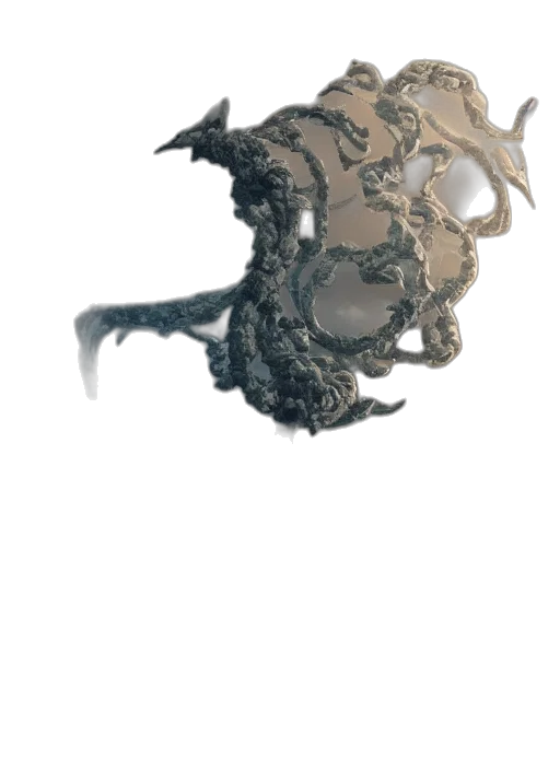 dragon, mask, crown, hair transparent PNG cut-out