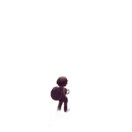robot, creature, staff, hair transparent PNG cut-out