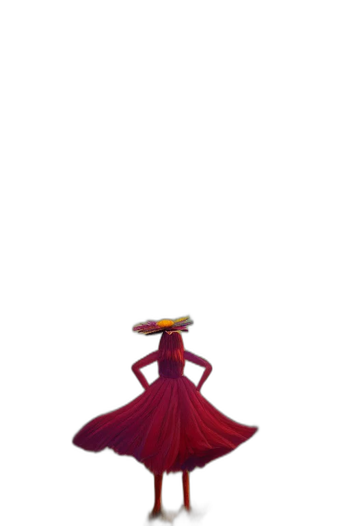 dress, crown, hat, umbrella transparent PNG cut-out