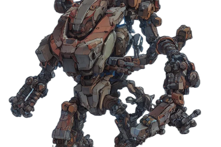 robot, weapon, dragon, creature transparent PNG cut-out