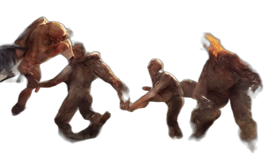 creature, concept art, 3d render, fire transparent PNG cut-out