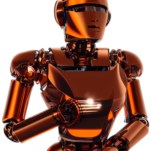 robot, 3d render, cyberpunk, concept art transparent PNG cut-out