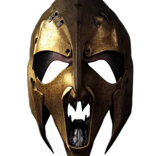 mask, face, concept art, 3d render transparent PNG cut-out