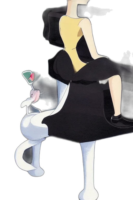dress, staff, hat, concept art transparent PNG cut-out