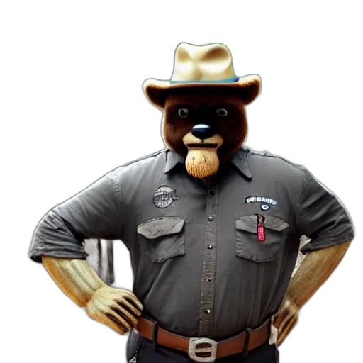 staff, animal, hat, jacket transparent PNG cut-out