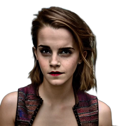 face, hair, dress, jacket transparent PNG cut-out