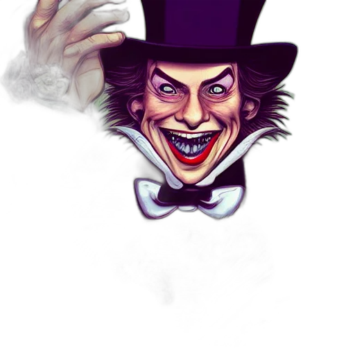 face, mask, hat, staff transparent PNG cut-out