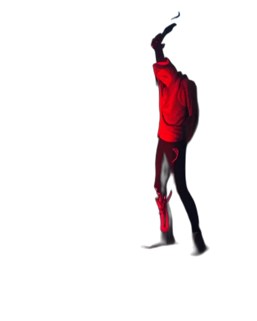 jacket, staff, creature, umbrella transparent PNG cut-out