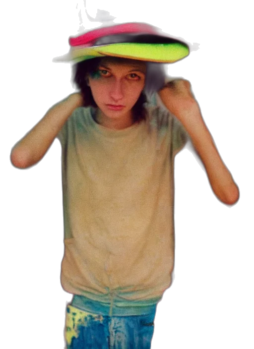 hat, creature, jacket, staff transparent PNG cut-out