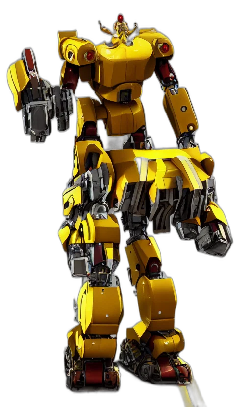 robot, weapon, 3d render, concept art transparent PNG cut-out