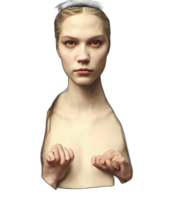 face, mask, dress, creature transparent PNG cut-out