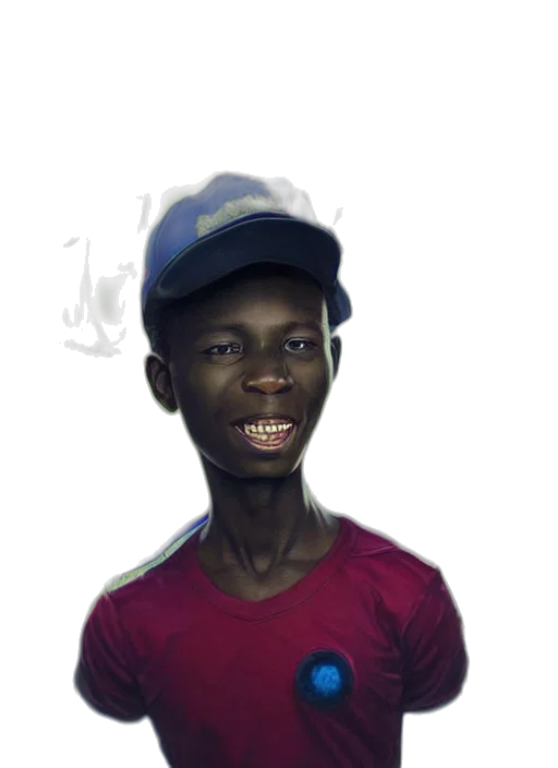 face, hat, animal, staff transparent PNG cut-out