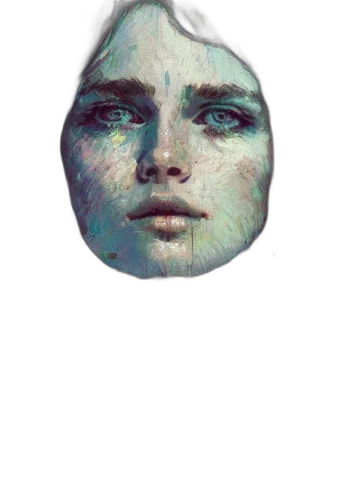 face, mask, jewelry, creature transparent PNG cut-out