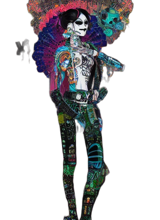 jacket, robot, mask, staff transparent PNG cut-out