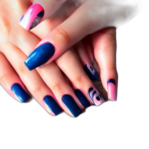 vaporwave, photorealistic, 3d render, blue transparent PNG cut-out