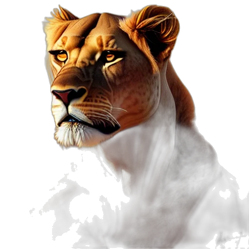 animal, face, crown, staff transparent PNG cut-out