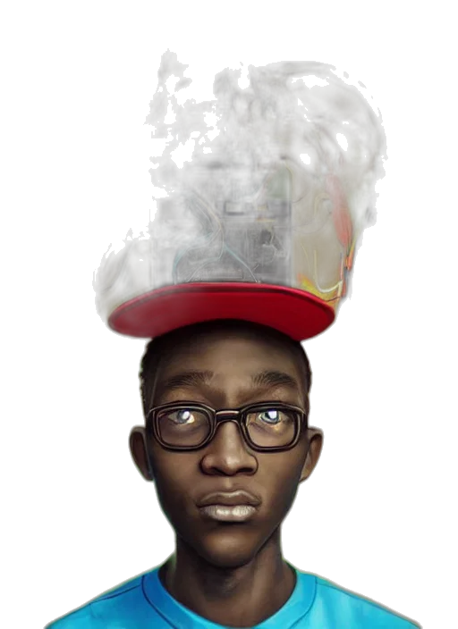 hat, face, crown, staff transparent PNG cut-out