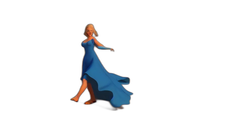 dress, jewelry, concept art, 3d render transparent PNG cut-out