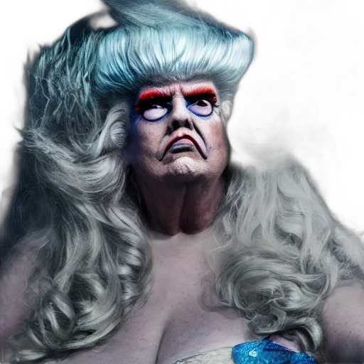 creature, face, mask, hair transparent PNG cut-out